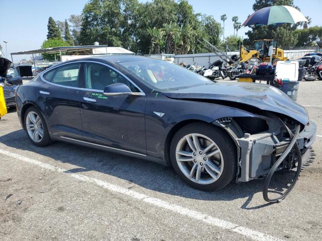 5YJSA1S17EFP33964 - 2014 TESLA MODEL S Կապույտ լուսանկար 4