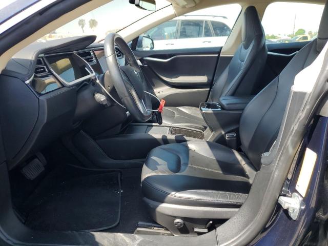 5YJSA1S17EFP33964 - 2014 TESLA MODEL S Կապույտ լուսանկար 7