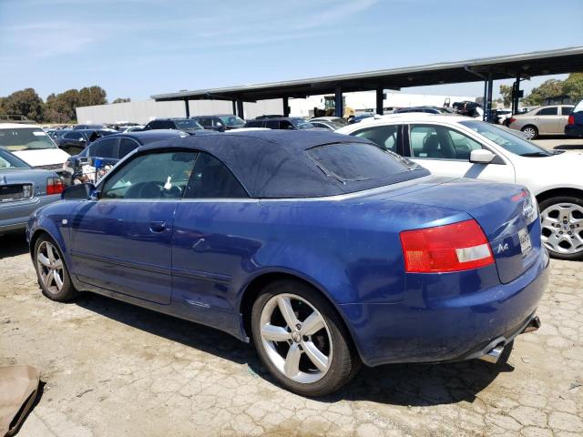 WAUAC48H86K007317 - 2006 AUDI A4 1.8 CABRIOLET BLUE photo 2