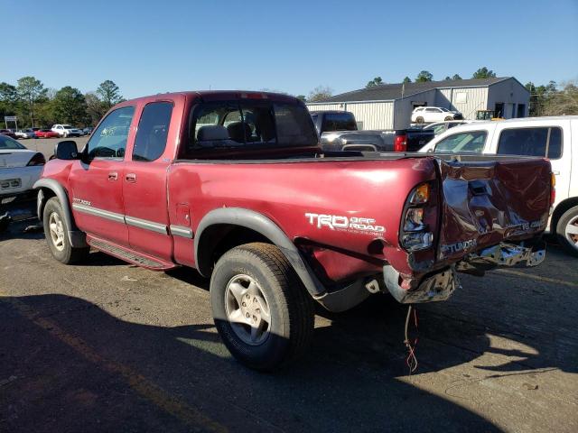 5TBBT4411YS071557 - 2000 TOYOTA TUNDRA ACCESS CAB RED photo 2