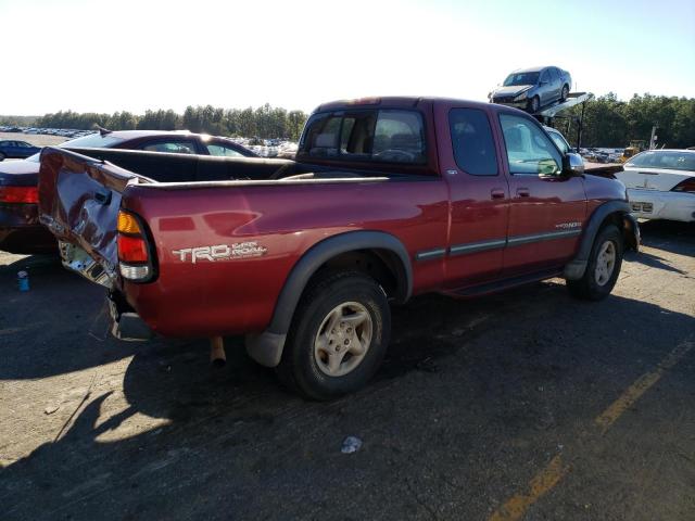 5TBBT4411YS071557 - 2000 TOYOTA TUNDRA ACCESS CAB RED photo 3