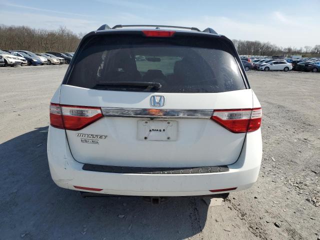 5FNRL5H68DB067389 - 2013 HONDA ODYSSEY EXL WHITE photo 6