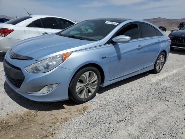 KMHEC4A40EA106693 - 2014 HYUNDAI SONATA HYBRID BLUE photo 1