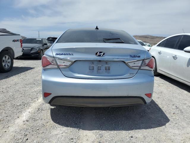 KMHEC4A40EA106693 - 2014 HYUNDAI SONATA HYBRID BLUE photo 6