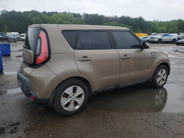 KNDJN2A2XF7186678 - 2015 KIA SOUL TAN photo 3