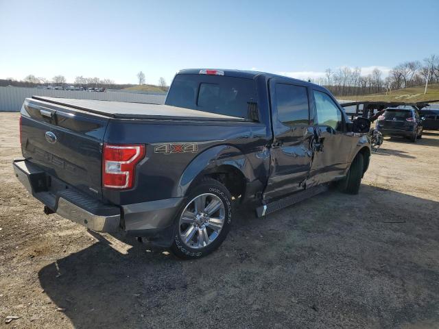 1FTEW1E4XKKD62821 - 2019 FORD F150 SUPERCREW BLUE photo 3