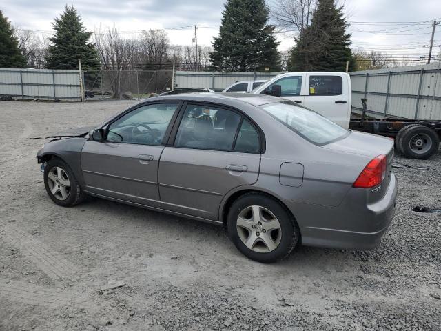 2HGES26774H533143 - 2004 HONDA CIVIC EX GRAY photo 2