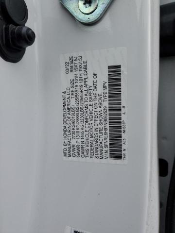 5FNRL6H97NB062539 - 2022 HONDA ODYSSEY ELITE WHITE photo 12