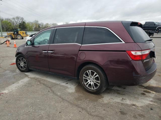 5FNRL5H60CB030545 - 2012 HONDA ODYSSEY EXL BURGUNDY photo 2