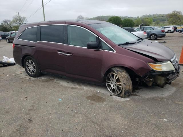 5FNRL5H60CB030545 - 2012 HONDA ODYSSEY EXL BURGUNDY photo 4