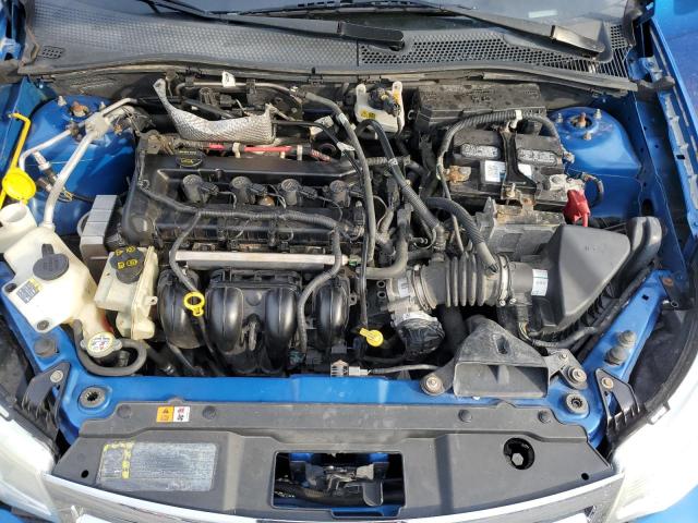 1FAHP3FN6AW161993 - 2010 FORD FOCUS SE BLUE photo 11