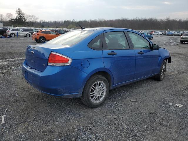 1FAHP3FN6AW161993 - 2010 FORD FOCUS SE BLUE photo 3