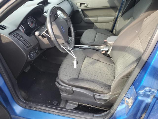 1FAHP3FN6AW161993 - 2010 FORD FOCUS SE BLUE photo 7