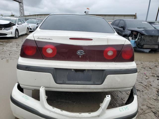 2G1WF52E549180319 - 2004 CHEVROLET IMPALA WHITE photo 6