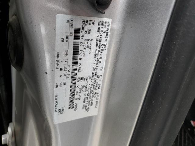 1FADP3F24HL215372 - 2017 FORD FOCUS SE SILVER photo 12