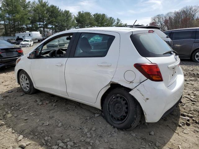 VNKKTUD31FA034065 - 2015 TOYOTA YARIS WHITE photo 2