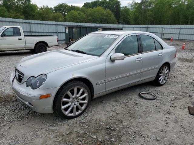 WDBRF61J34F496140 - 2004 MERCEDES-BENZ C 240 SILVER photo 1