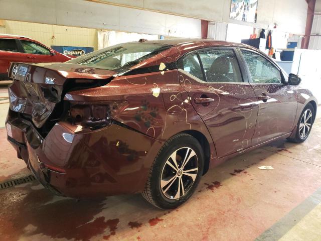 3N1AB8CV4LY238130 - 2020 NISSAN SENTRA SV MAROON photo 3