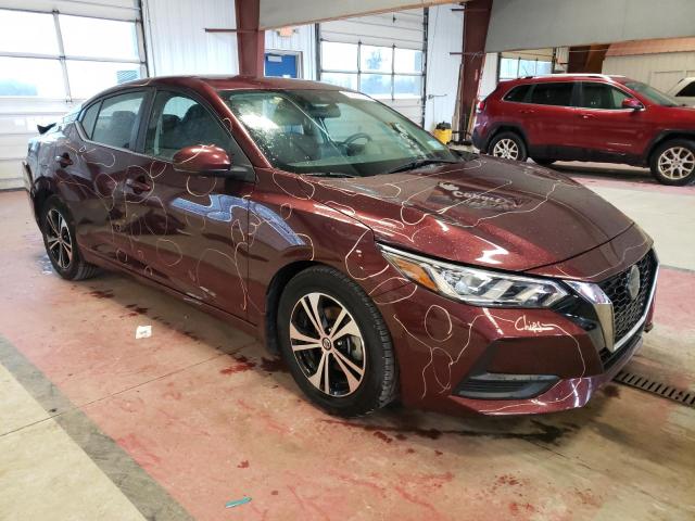 3N1AB8CV4LY238130 - 2020 NISSAN SENTRA SV MAROON photo 4