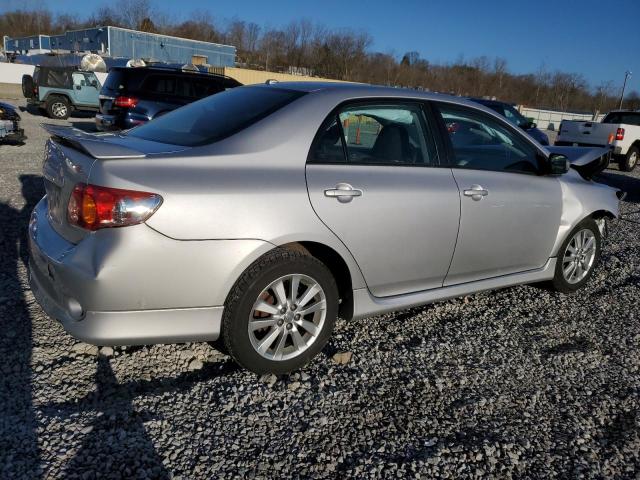 1NXBU4EE5AZ347340 - 2010 TOYOTA COROLLA BASE SILVER photo 3