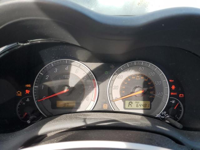 1NXBU4EE5AZ347340 - 2010 TOYOTA COROLLA BASE SILVER photo 9