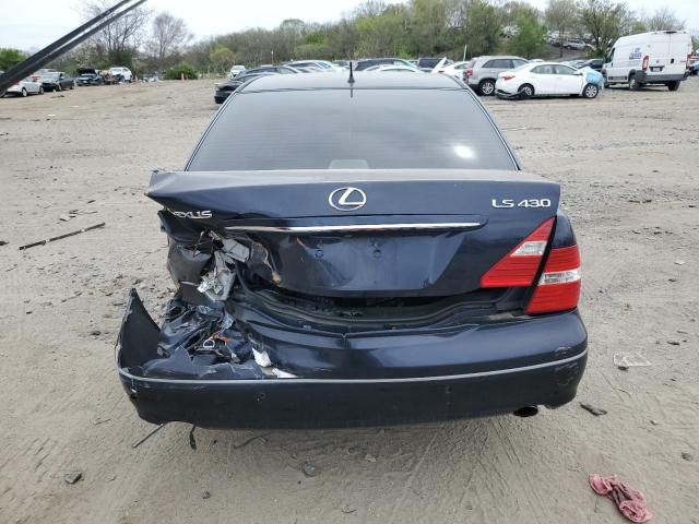 JTHBN36FX55019655 - 2005 LEXUS LS 430 BLUE photo 6