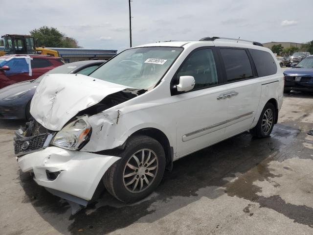 KNDMH4C76C6454023 - 2012 KIA SEDONA EX WHITE photo 1