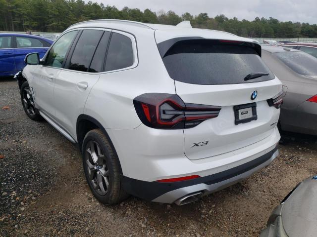 5UX53DP0XN9N18189 - 2022 BMW X3 XDRIVE30I WHITE photo 2