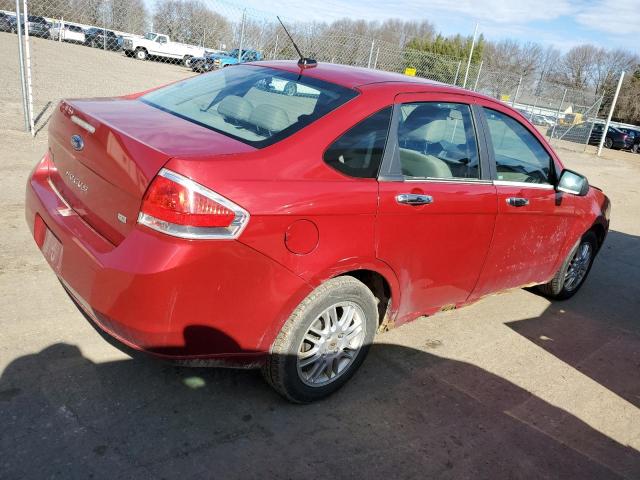 1FAHP3FN7AW141123 - 2010 FORD FOCUS SE RED photo 3