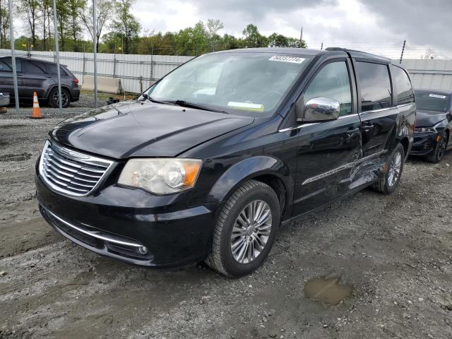 2C4RC1CG3DR559423 - 2013 CHRYSLER TOWN & COU TOURING L BLACK photo 1