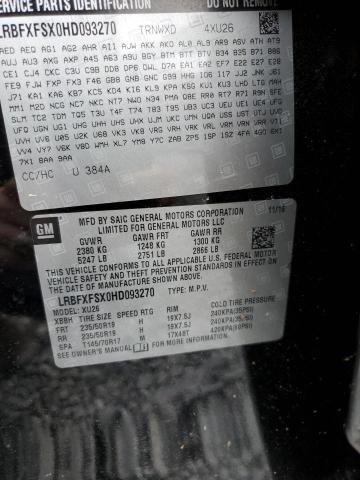 LRBFXFSX0HD093270 - 2017 BUICK ENVISION PREMIUM II BLACK photo 13