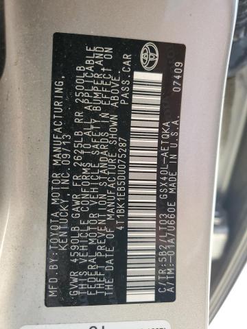 4T1BK1EB5DU075287 - 2013 TOYOTA AVALON BASE 棕色 照片 13