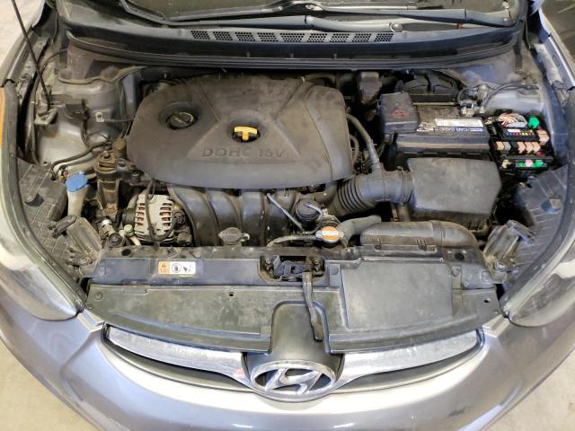 5NPDH4AE7CH062238 - 2012 HYUNDAI ELANTRA GLS GRAY photo 11