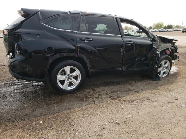 5TDBZRBH1LS503043 - 2020 TOYOTA HIGHLANDER L BLACK photo 3