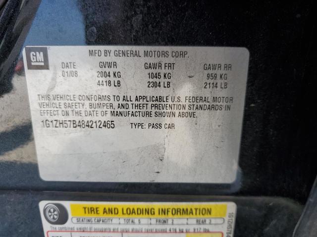 1G1ZH57B484212465 - 2008 CHEVROLET MALIBU 1LT 黑色 照片 12
