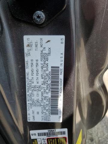 5TFUX4EN3FX036886 - 2015 TOYOTA TACOMA ACCESS CAB GRAY photo 12