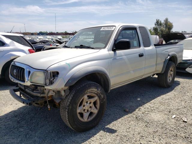 5TEWN72N63Z161096 - 2003 TOYOTA TACOMA XTRACAB SILVER photo 1