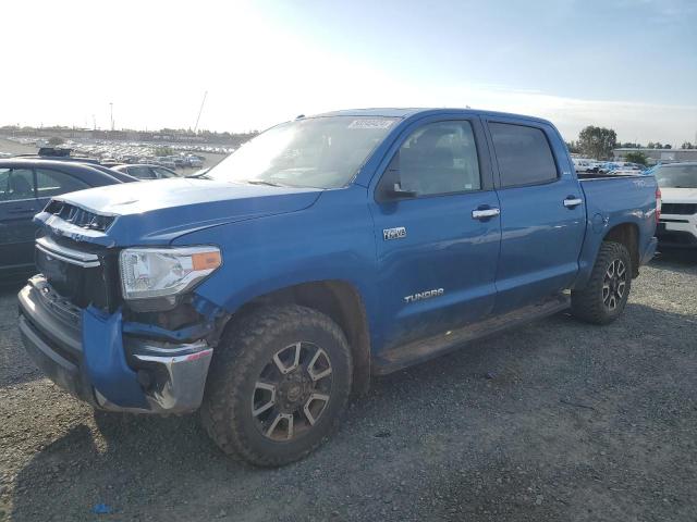 5TFHY5F19GX550937 - 2016 TOYOTA TUNDRA CREWMAX LIMITED BLUE photo 1