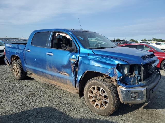 5TFHY5F19GX550937 - 2016 TOYOTA TUNDRA CREWMAX LIMITED BLUE photo 4