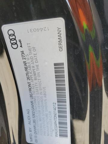 WAUCGAFH7DN014012 - 2013 AUDI S5 PREMIUM PLUS BLACK photo 12