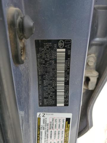 2T1KR32E46C584555 - 2006 TOYOTA COROLLA MA XR BLUE photo 12