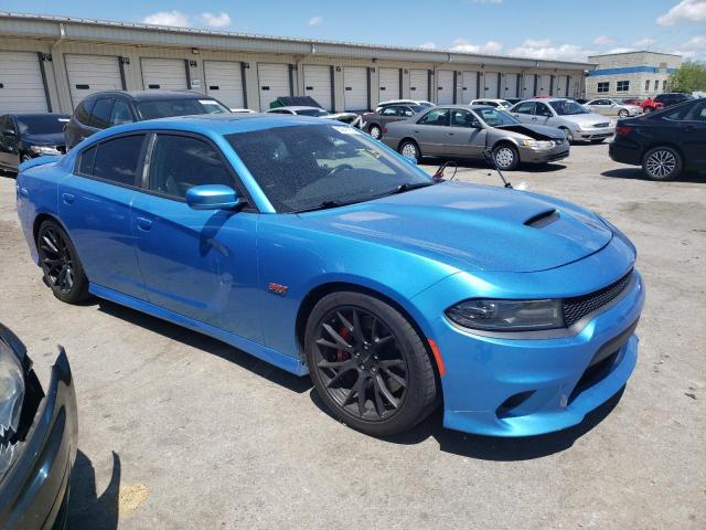 2C3CDXEJ6FH805893 - 2015 DODGE CHARGER SRT 392 BLUE photo 4