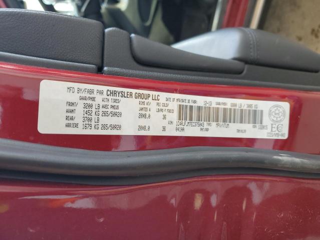 1C4RJFJM7EC375043 - 2014 JEEP GRAND CHER SUMMIT 红色 照片 13