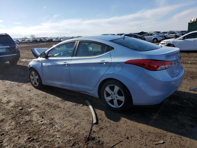 KMHDH4AE5BU097909 - 2011 HYUNDAI ELANTRA GLS BLUE photo 2