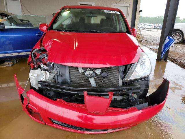 3N1BC1CP5BL497425 - 2011 NISSAN VERSA S RED photo 5