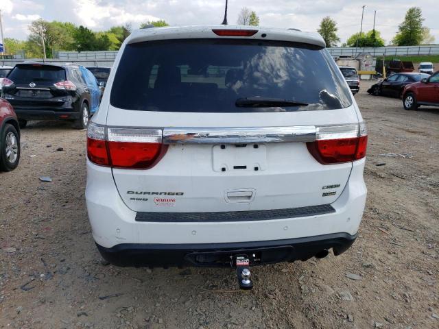 1C4RDJDG0DC608534 - 2013 DODGE DURANGO CREW WHITE photo 6