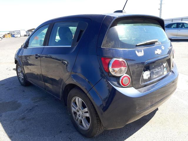 1G1JC6SG6F4158684 - 2015 CHEVROLET SONIC LT BLUE photo 3