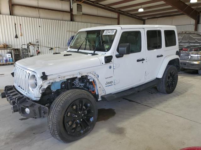1C4JJXP61MW682734 - 2021 JEEP WRANGLER U SAHARA 4XE WHITE photo 1