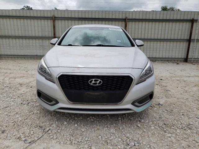 KMHE24L15GA015573 - 2016 HYUNDAI SONATA HYBRID SILVER photo 5