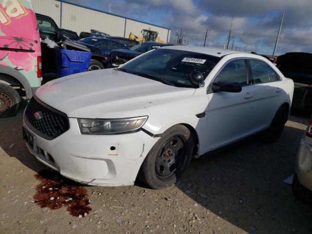 1FAHP2MK1EG170393 - 2014 FORD TAURUS POLICE INTERCEPTOR WHITE photo 1